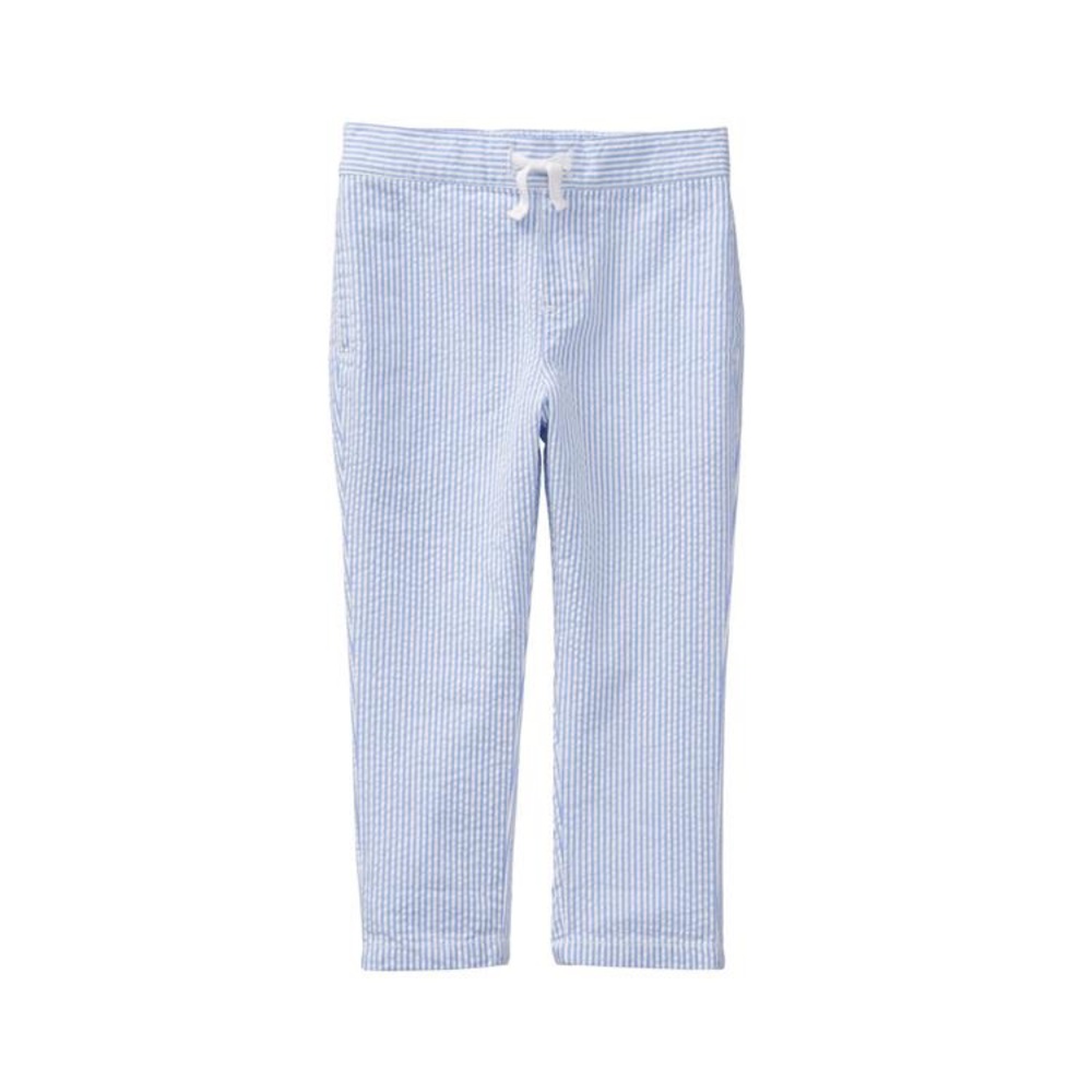 NWT Janie and Jack blue seersucker pants